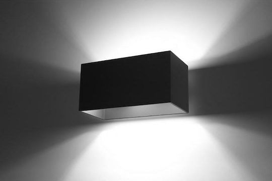 Sollux Quad Maxi Lamp Wall Black 31x14x14cm