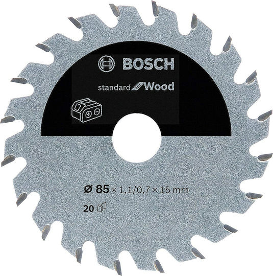 Bosch Standard for Wood Cutting Disc Wood Hole Diameter 85mm with 20 Teeth 1pcs