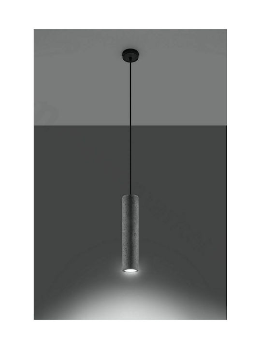 Sollux Luvo Pendant Light Single-Light for Socket GU10 Gray