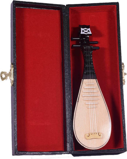 SP Souliotis Decorative Musical Instrument Wooden Mini Pipa 16cm