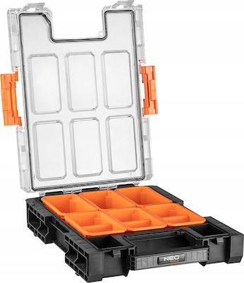 Neo Tools Tool Compartment Organiser 6 Slot Orange 26.4x36.4x7.7cm