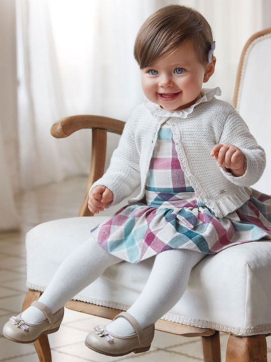 Rochie pentru Copii Mânecă lungă Carou Multicolor