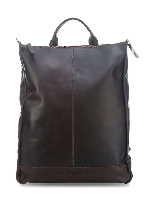 Leather Women's Bag Backpack Brown