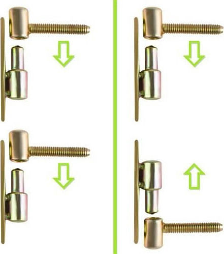 Foldable Safety Gates with Screws, βιδωτό, βιδωτο made of Wood in Brown Color 122x122x68εκ. 1pcs