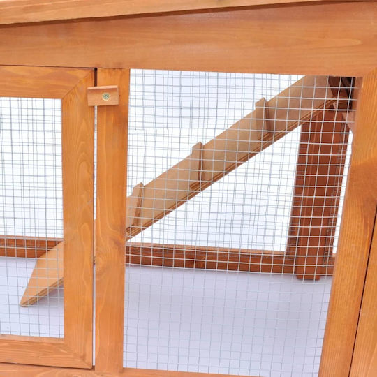 vidaXL 170163 Wooden Cage for Rabbits 190x46x85cm