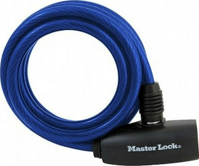 Master Lock 8127EURDPRO Κλειδαριά Ποδηλάτου Κουλούρα με Κλειδί Μπλε