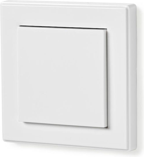 Nedis Wall-mounted Basic Wall Switch Single with White Frame