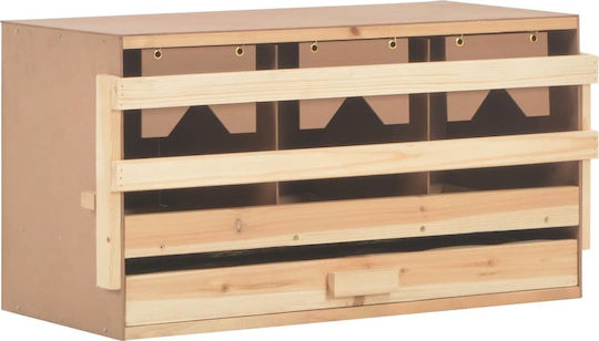 vidaXL Wooden Nesting Box for Hens 72x33x38cm