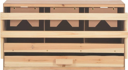 vidaXL Wooden Nesting Box for Hens 72x33x38cm