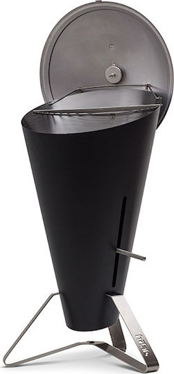 Hoefats Cone Holzkohlegrill mit Deckel und Thermometer 60cmx60cm