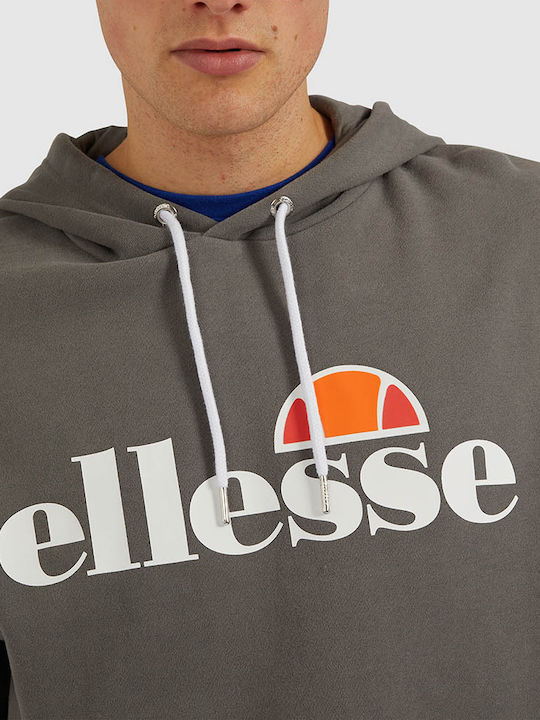 Ellesse Gotero Мъжки Суитшърт с Качулка и Джобове Сив