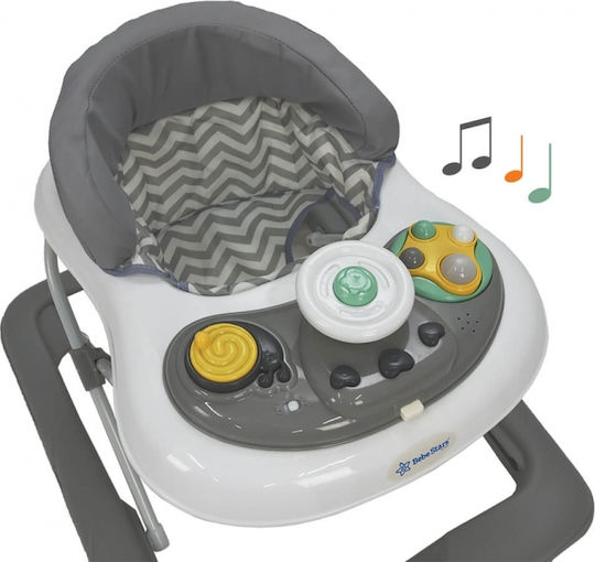 Bebe Stars Move Baby Walker with Music for 6+ Months Gray