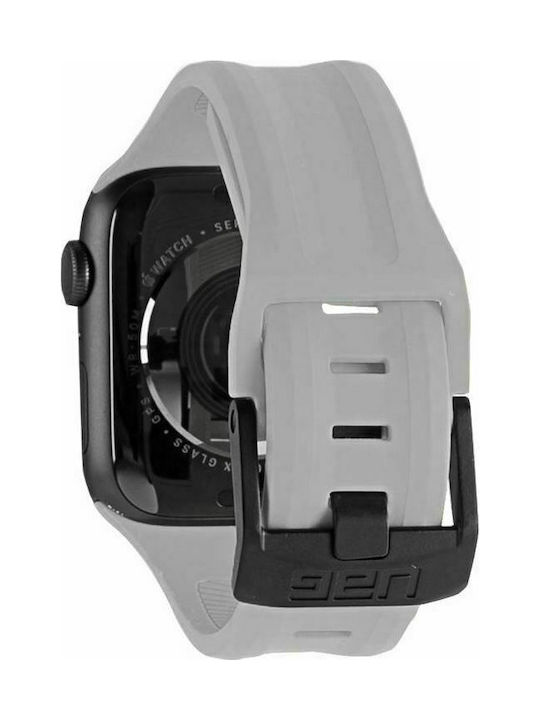 UAG Scout Strap Armband Silikon Silber (Apple Watch 42/44/45mm) 191488113333