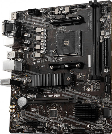 MSI A520M Pro Motherboard Micro ATX με AMD AM4 Socket 7D14-005R
