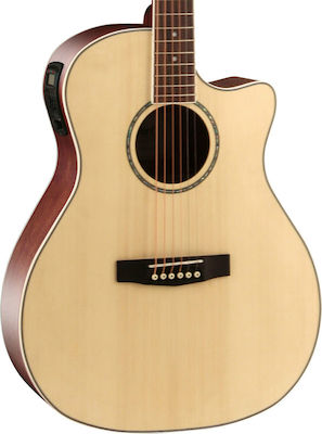 Cort Semi-Acoustic Guitar GA-MEDX Cutaway Natural