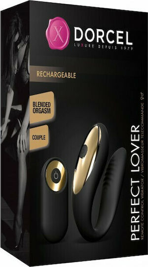 Dorcel Perfect Lover Δονητής για Ζευγάρια με Απομακρυσμένο Έλεγχο Black / Gold