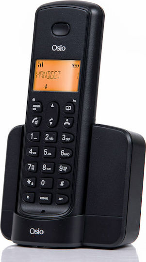 Osio OSD-8910 Ασύρματο Τηλέφωνο με Ελληνικό Μενού Μαύρο