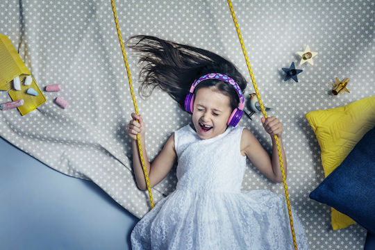 Trust Comi Bluetooth Wireless On Ear Headphones with 20 hours of Operation Purple
