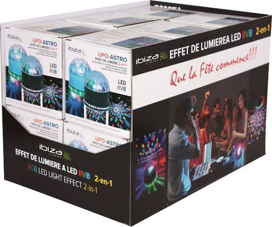 Ibiza Sound Φωτιστικό Astro UFO LED RGB Party Light