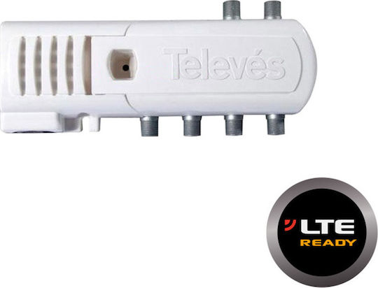 Televes "F" Domestic Amplifier 5 Outputs Ενισχυτής Γραμμής