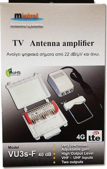 Mistral VU3S-F40 Ενισχυτής Ιστού Θωρακισμένος 40dB