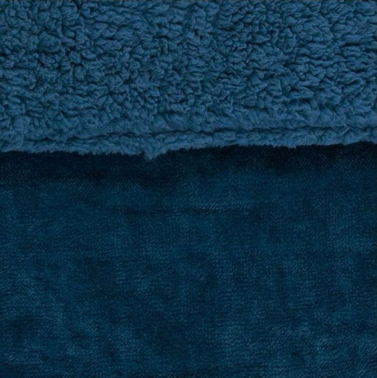 Borea Duvet Cover Single 160x220cm Cozy Petrol Blue