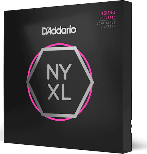 Daddario NYXL Bass 5-String Einstellen Chord Nickel gewickelt Μπάσου 45 - 130" Regelmäßige Leichte/Long Scale
