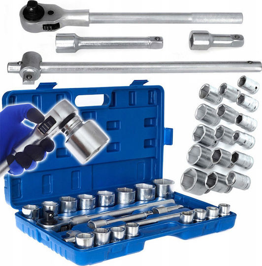 Tagred Set de chei tubulare și clichet 3\4" 21buc
