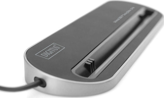 Digitus USB-C Docking Station with HDMI 4K PD Ethernet and Support for 2 Monitors Black (DA-70888)
