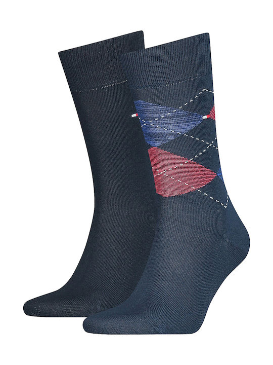 Tommy Hilfiger Men's Patterned Socks Blue 2Pack