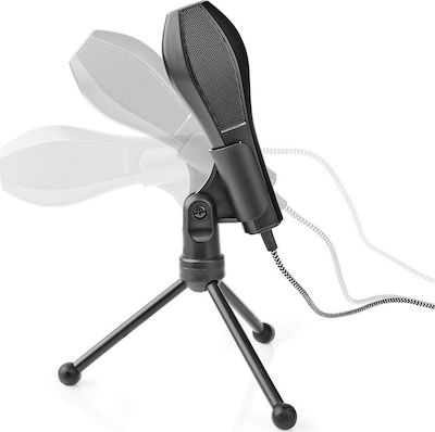 Nedis Microfon USB Wired Microphone Dual Condenser With Tripod USB Tabletop Negru MICTU100BK