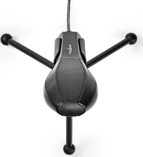 Nedis MICTU100BK Πυκνωτικό Μικρόφωνο USB Επιτραπέζιο Black