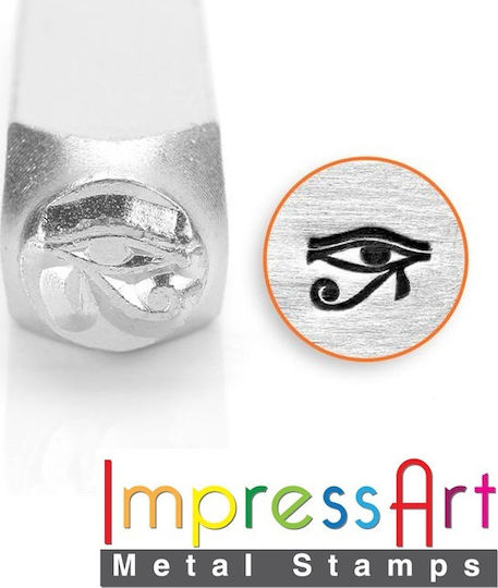 Impress Art Ζουμπάς Ανάγλυφος με Στάμπα Eye Horus 6мм 6мм SC1518-F-6мм