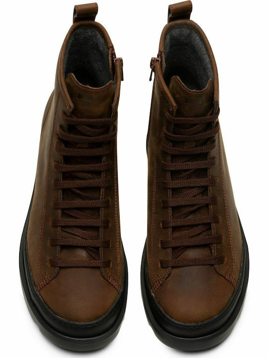 Brutus Leather Women's Ankle Boots Tabac Brown