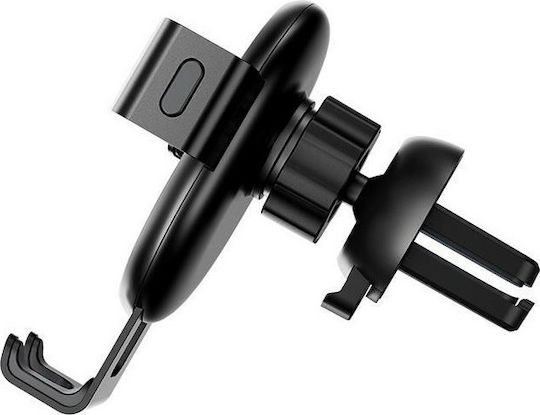 Hoco CA56 Metal Armour Suport Auto pentru Telefon cu cârlige reglabile Neagră HC-CA56BK