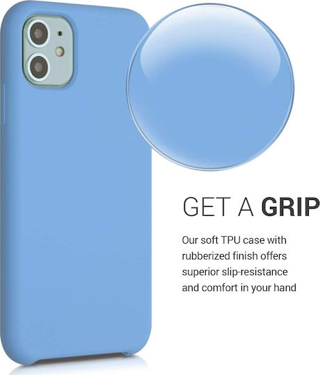 KWmobile Soft Flexible Rubber Cover Back Cover Silicone Blue (iPhone 11)