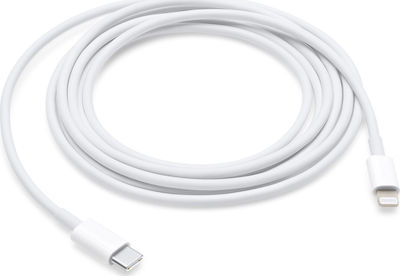 Apple USB-C to Lightning Cable 87W Λευκό 2m (MKQ42ZM/A)