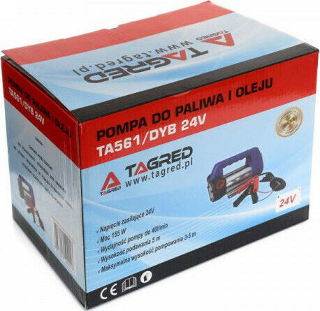 Tagred Pompa Electrică De Transfer Auto Ulei Apă Motorină 24V 245W