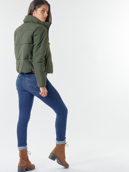 Women's Short Puffer Jacket for Winter Rosin