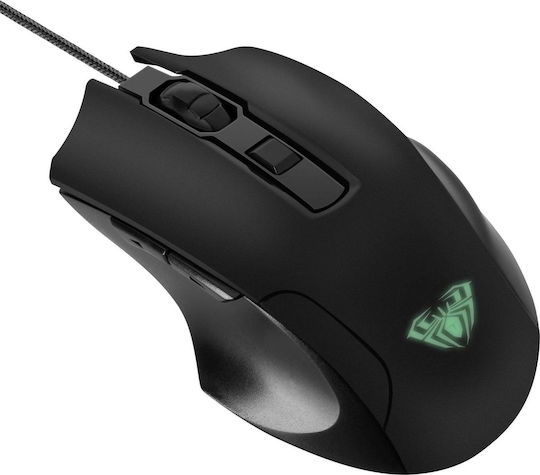 Aula Interia RGB Gaming Ποντίκι Μαύρο