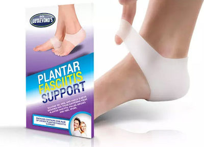 Doctor Lutaevono's Ankle Brace with Silicone Pads White LV-PFS