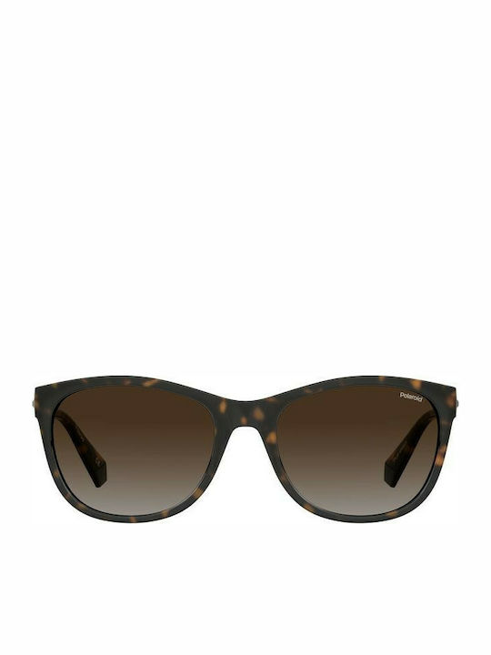 Polaroid Sonnenbrillen mit Braun Schildkröte Rahmen und Braun Verlaufsfarbe Polarisiert Linse PLD4099/S 086/LA