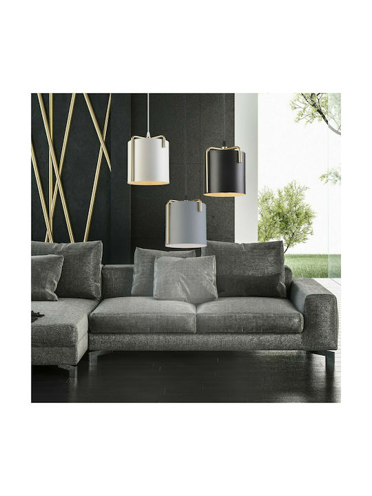 Hatzipantos Stores Κρεμαστό Φωτιστικό Μαύρο με Ντουί E27 20εκ.
