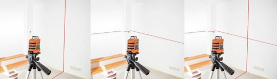 Neo Tools Selbstnivellierend Rotierend Laser-Wasserwaage Roter Strahl mit Arbeitsbereich 15m