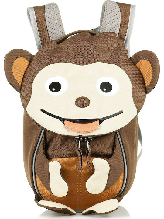 Affenzahn Μίνι Μαϊμουδάκι School Bag Backpack Kindergarten in Brown color