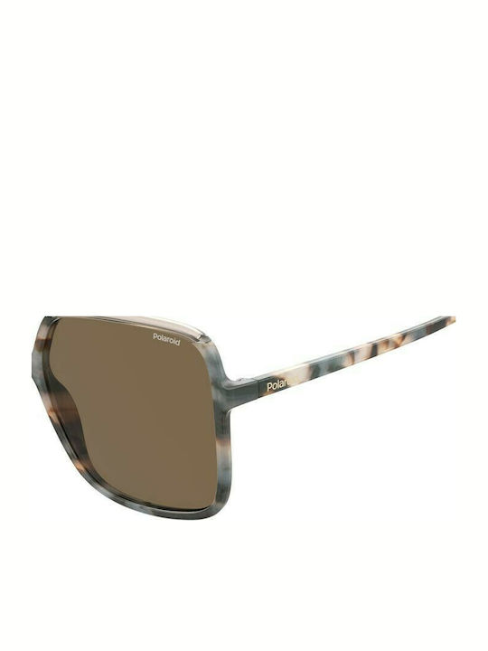 Polaroid Ochelari De Soare Pentru Femei Cu Ramă Multicoloră Tartarugă Din Plastic Și Lentile Polarized Maro PLD6128/S XLTSP
