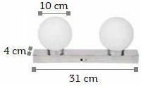 Inlight Modern Lamp Wall with Socket G9 White 31x4cm