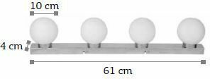 Inlight Modern Lamp Wall with Socket G9 White 61x4cm
