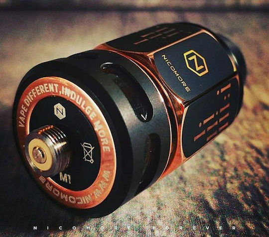 Nicomore M1 Verdampfer für Elektronische Zigaretten RDTA 2ml Black