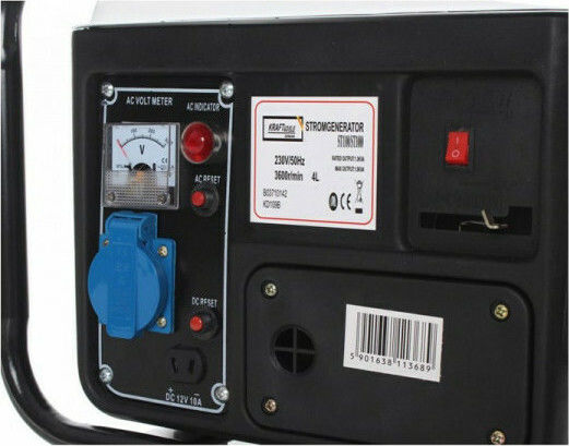 Kraft & Dele Portable Generator 1200W Generator Gasoline Two-stroke with Maximum Power 1.3kVA